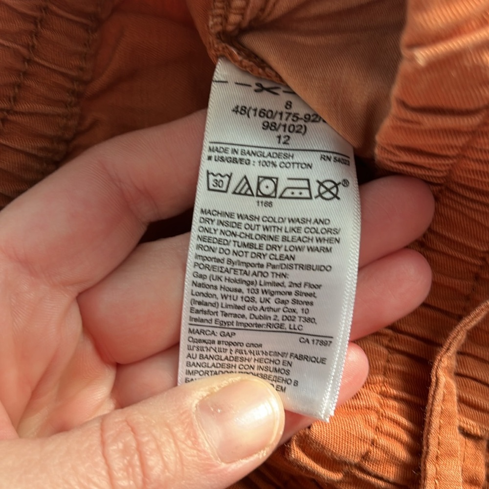 Gap Pull On Pant Size 8 Drawstring High Rise - image 7